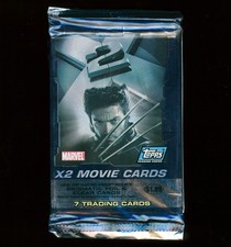 2003 Topps X-Men X2 Movie Booster Pack Marvel Factory Sealed - 7 Cards picture