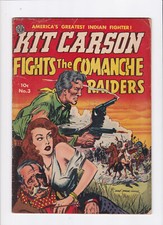 KIT CARSON #3 [1951 GD+] THE COMMANCHE RAIDERS   AVON PERIODICALS picture