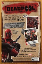 2015 Deadpool Xbox One 360 PS3 PS4 Print Ad/Poster Official Video Game Promo Art picture