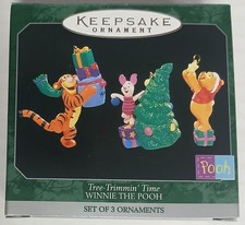 Vintage Hallmark 1998 Winnie The Pooh Miniature Ornament Set picture