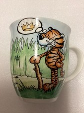 Vintage Enesco NICI Tiger Porcelain Mugs. (Never Used) picture