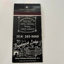 Breakneck Lodge Rte 90 Cold Spring-On-Hudson NY Vintage Matchbook Cover SMM11-2 picture
