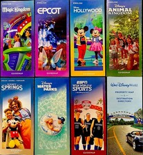 NEW 2026 Walt Disney World Theme Park  Maps -8 Guide Maps-Newest Available WDW picture