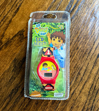Nickelodeon Go, Diego, Go Red LCD Watch GDG1018A 2009 Ages 3+ picture