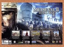 Medieval 2 Total War PC Original 2006 Foldout Poster 10.5