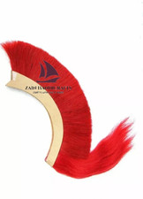 ZAIN RED PLUME RED CREST BRUSH Horse Hair For ROMAN HELMET ARMOR picture