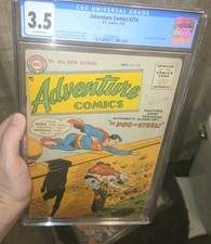 Adventure Comics #214 CGC 3.5 Key 2nd Appearance Krypto App 1955 Silver Age OWP picture