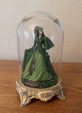 1993 Franklin Mint Gone With the Wind Scarlett’s Deception Glass Dome Figurine  picture