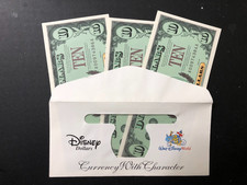 RARE Disney Dollars 25th Aniv. $10 w/ Envelope Consecutive Numbers Very Rare picture