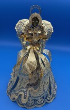 Danbury Mint 23k Gold Plated Etched Tree Topper CELESTIAL ANGEL 9