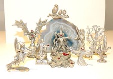 Somethings BREWING Pewter Witches, Geode & Very Rare Death figures picture