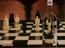 1997 Smirnoff Vodka Pure Mate Chess Pieces Making Out Board VINTAGE PRINT AD picture