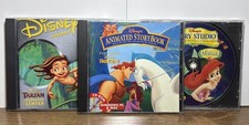 Disney Activity CD-ROM Story Book lot - feat Tarzan, Hercules, & Little Mermaid picture