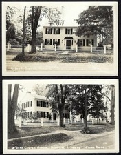 China, Maine (2) RPPC - Albert Church Memorial Library Real Photo Postcards picture