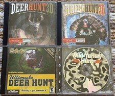 Lot Of (4) PC Hunting Games (Deer Hunt & Turkey Hunt CD-ROM Bundle   picture
