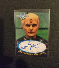 1999 SkyBox Babylon 5 Profiles Martin Sheen Soul Hunter Auto A2 NM picture