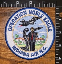 Operation Noble Eagle Indiana Air National Guard Military Patch picture