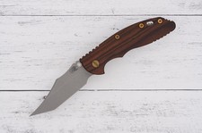 Rick Hinderer XM-18 3.5 Non Flipper – Battle Bronze Silver Dog Paws, Cocobolo picture