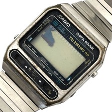 CASIO Data Bank Watch Digital Quartz Black Data Bank DB-1000 PANEL Fudo Casio picture