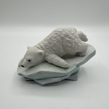 Maruri Polar Expedition Polar Bear Cub On Ice Porcelain Figurine P-9003 1990 picture