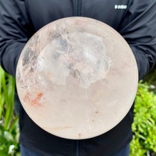 4.38LB Natural White Crystal Clear Quartz Crystal Sphere Ball Healing Meditation picture