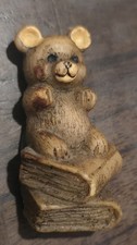 Molded Resin Teddy Bear Locker Fridge Magnet On Books Taiwan Cute Wild Animal picture