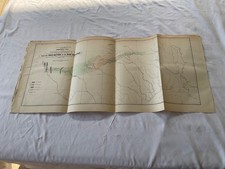 US PACIFIC RAILROAD GEOLOGY SECTION MAP RED RIVER 1854 2 MAPS CAPT J POPE picture