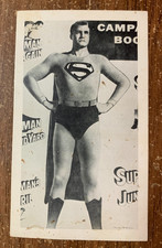 Vintage 1950's Superman Sponsorship Promo Card George Reeves As Superman picture