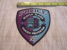 RARE SCOTCH PLAINS Suicide Prevention Police Patch (NJ) WOW picture