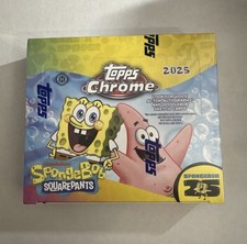 2025 Topps Chrome Spongebob Squarepants 25th Anniversary Sealed Hobby Box picture