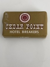 Vintage 1970 Cedar Point Amusement Park Hotel Breakers Travel Soap Sealed Bar OH picture