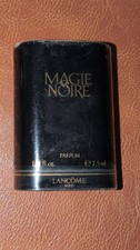 Vintage Lancome Magie Noire Parfum 7.5ml 1/4 oz France Black Gold Collectible picture