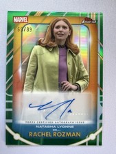 Topps Finest Fantastic 4 Natasha Lyonne / Rachel Rozman Actor Auto /99 💎GREEN💎 picture