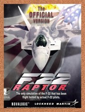 1997 F-22 Raptor Flight Simulator Original Advertisement / Retro Promo v1 picture