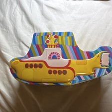 The Beatles Yellow Submarine Shaped Tin Tote Lunch Box Vandor 2011 picture