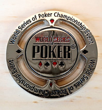 World Series of Poker Championship Event Metal Card Guard Poker Chip (DEFECT) picture