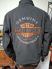 Harley-Davidson Men’s Roadway Waterproof Riding Fleece Jacket Black Large  picture
