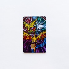 Legendary Birds Stained Glass Card Skin – Moltres Zapdos Articuno (Small Chip) picture