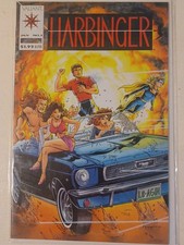 Harbinger #1 Valiant Comics Jan 1992 1st Issue Key Comic Book Acclaim Ad Back picture