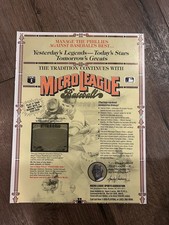 MICRO LEAGUE BASEBALL Poster Print Ad Photo 8” x 11” Computer Video Game 1987 picture