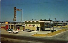 Vintage Sands Motel Wilcox Arizona Postcard Mid-Century Modern Architecture picture