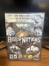 Rise of Nations + Thrones & Patriots Expansion (PC, 2003) SEALED picture