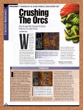 1996 WarCraft II The Dark Portal PC Original Advertisement / Retro Promo vr1 picture