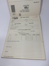 Vintage BALLY/MIDWAY Master Test Report Pinball picture