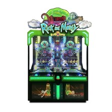 LAI Games Rick & Morty Blips and Chitz Coin Pusher Ticket Redemption Arcade Game picture