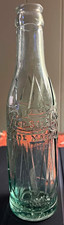 Rare 1920's Pepsi-Cola Soda Drum Bottle 6 1/2 fl oz Clear Glass, Suffolk, VA picture