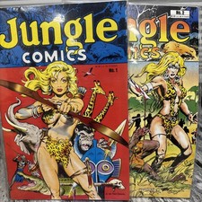 Jungle Comics #1 (Dave Stevens cover art) & #2 Bundle 1987 Blackthorne picture