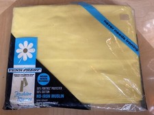 Vintage Penneys Penn Prest Fitted Sheet Full Yellow Double Bed NOS picture