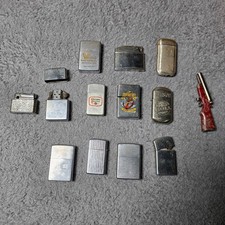Zippo Rolex Winston Vintage Lighter Lot 13pc Novelty Advertising AS IS UNTESTED picture