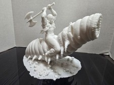 SPLATTERHOUSE RETRO RICK TAYLOR DOING BATTLE WITH BOREWORM 3D PRINTED FAN ART picture